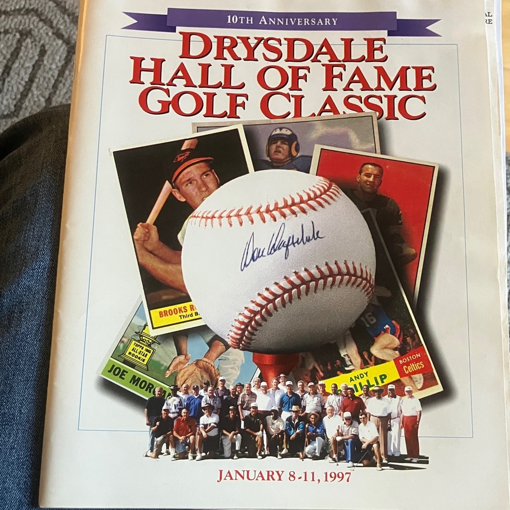 Drysdale Hall of Fame Golf Classic Memorabilia